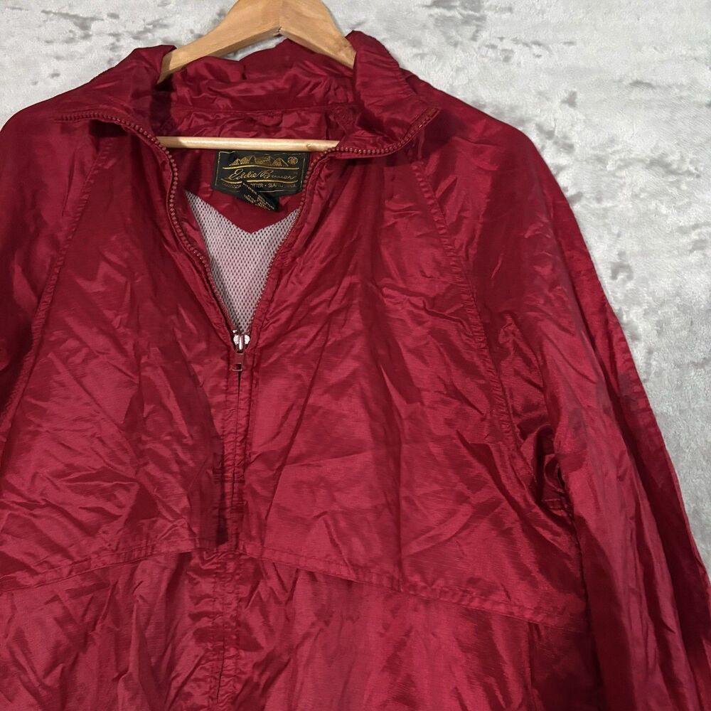 Vtg 90s Eddie Bauer Red Vented Windbreaker Jacket Men’s M Gorpcore Sac Jac Vntg